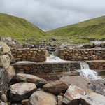 Weir showing V notch